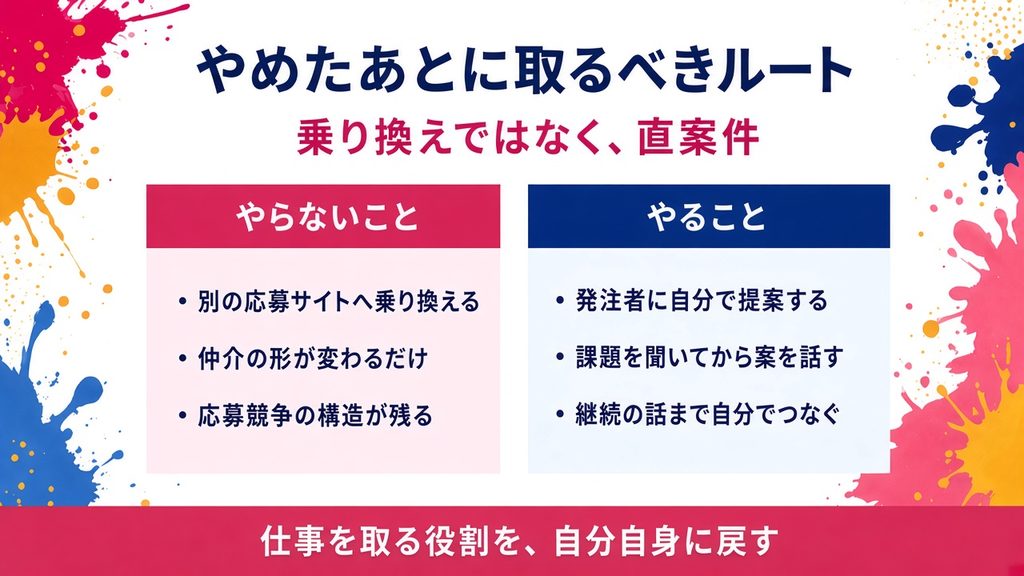 クラウドワークスをやめたあとに取るべきルートは何か